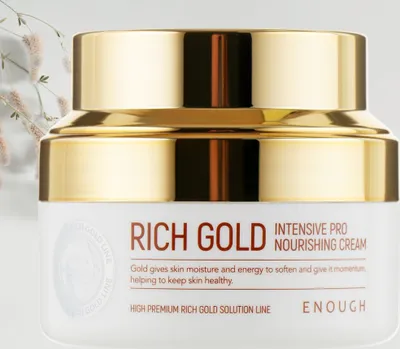 Obrázek produktu pro ENOUGH - Rich Gold Intensive Pro Nourishing Cream - Intenzivn vyivujc krm s propolisem a 24K zlatem - 50 ml