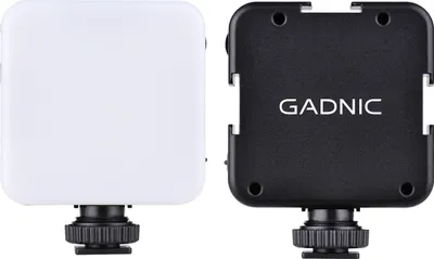 Produktbild von GADNIC 42LED Ultrahelles LED-Videofotografielicht, 42 Lampenperlen, 6000 K Farbtemperatur, stufenlos dimmbare Helligkeit mit Kaltschuhhalterung fuer DSLR-Kameras, Camcorder, Live-Stream-Videoaufnahmen, Videokonferenzen