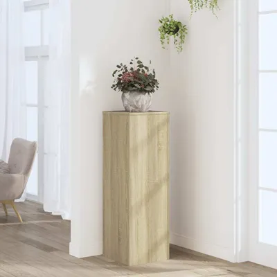 Produktbild von "2026 Promotion" Pflanzenständer - Hochbeet - Sonoma-Eiche 33x33x100 cm - Holzwerkstoff - Beete CC31188