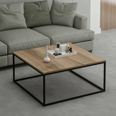 Obrázek produktu pro Skye Decor, Loni - Dore, Couchtisch, Dore, 100 % MELAMINBESCHICHICHTETETETETETETE SPANPLATTEN, 90 x 90 x 42 cm