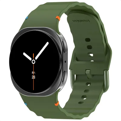 Image de imoshion Bracelet silicone Wave pour la Samsung Galaxy Watch 8 (40/44mm) / Classic (46mm) - Vert foncé
