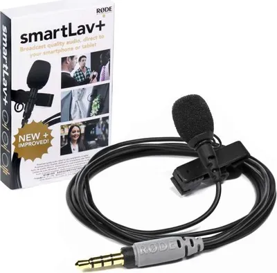 Produktbild von Rode smartLav, Handy/Smartphone, -32 dB, 20 - 20000 Hz, verkabelt, Schwarz, 0 Ohm