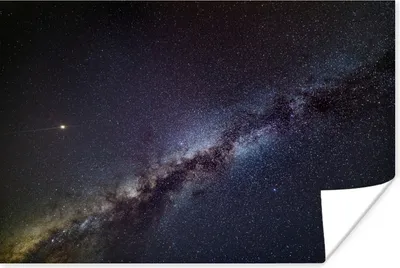 Produktbild von MuchoWow® Poster Mars in der Milchstraße 120x80 cm - Bilder