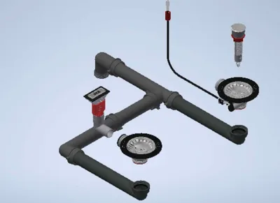 Immagine prodotto di FRANKE Set di valvole a pistone Integral Hydros HDX 254 / 654