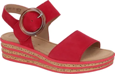 Image de Gabor 64.550 Sandalettes - Sandales à lanières rouge Élégant NEU