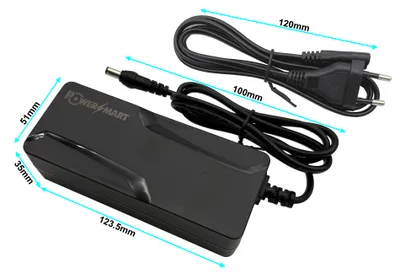 Obrázek produktu pro PowerSmart 36V nabíječka pro Diavelo Eno Tour, Diavelo Fyn Tour, elektronická baterie pro jízdní kola, zástrčka 5,50 x 2,10 mm