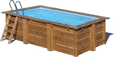 Produktbild von Gre 790096, Gerahmter Pool, Blau, Holz, 720 kg