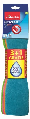 Obrázek produktu pro Hadřík na utírání, z mikrovlákna, 4 kusy, VILEDA "Colors"