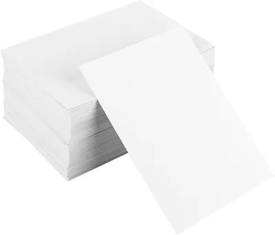 Produktbild von Postkarten A6 blanko, 200 Stück, weiß, 14.8 x 10.5 cm, für Bastelarbeiten