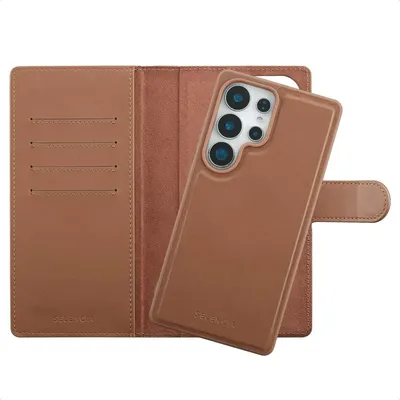 Produktbild von Selencia Olyn Abnehmbare Bookcase mit MagSafe Samsung Galaxy S25 Ultra - Braun