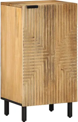 Image de Buffet marron 40x33x75 cm bois massif mangue