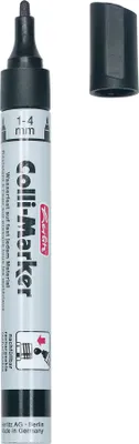 Produktbild von Herlitz Permanentmarker 1-4mm Kegelspitze schwarz 1er Blister