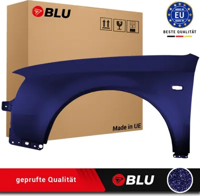 Image de BLU Aile Compatible avec Audi A6 C5 LIFT LZ5L Gauche Blau MingBlau | 2001-2005 | Avant | Peint| Prêt à Monter | Acier