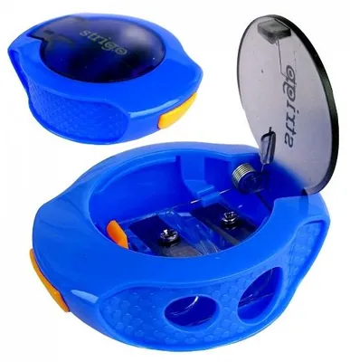 Produktbild von Strigo Doppelte Spitzdose mit Behälter Blau