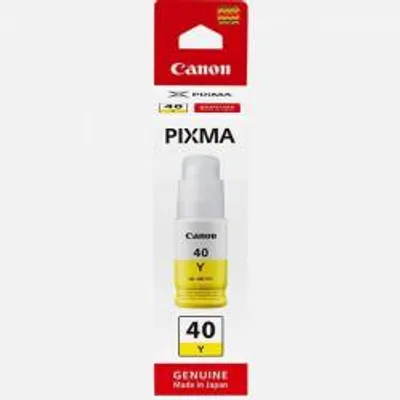 Obrázok produktu pre Canon GI-40, Originál, Žltá, Canon, Pixma G5040/G6040/GM2040, Japonsko, 1 kusov