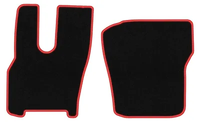 Immagine prodotto di Tappetini in moquette per DAF XG+ 2022- (commerciale) – set 4 pezzi, nero/rosso, su misura – Wielganizator CARLUX