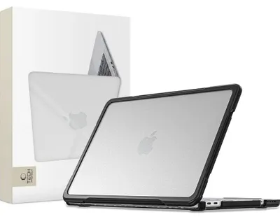 Produktbild von Schutzhülle für MacBook Neo 13 2026, Tech-Protect Velar, Schwarz-Transparent