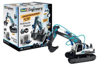 Produktbild von Engineers Adventskalender Hydraulischer Bagger Wasser-Hydraulik