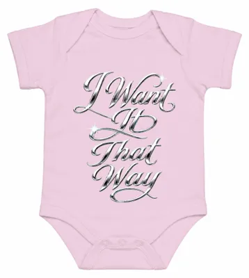 Produktbild von I Want It That Way 90er Boyband Pop Musik Fan Kult Nostalgie Neunziger Baby Body, Pink, 6/12