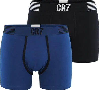 Produktbild von CR7 Cristiano Ronaldo - FASHION - Boxershorts/Retroshorts für Herren - 2-Pack - Blau/Schwarz - Grösse M