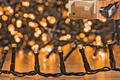 Produktbild von Lampki wróżki ciepłe białe 1128 LED z timerem oświetlenie ogrodowe wewnętrzne i zewnętrzne