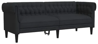 Zdjęcie produktu dla VidaXL 372558, Czarny, 3 siedz., Pianka, Poliester, Poli drewno, Drewno, 2015 mm, 745 mm