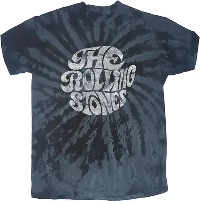 Produktbild von The Rolling Stones 70's Logo (Wash Collection) Dip-Dye On Black L T-Shirt