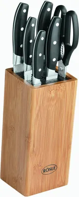 Produktbild von Rösle Messerset im Block zu 7 Stück RO13050