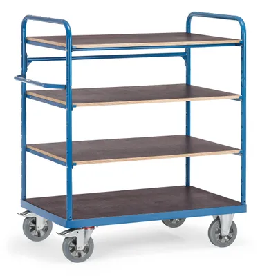 Produktbild von fetra 18303, Stahl, Transportwagen, Blau, 1200 kg, 4 Rad/Räder, 20 cm