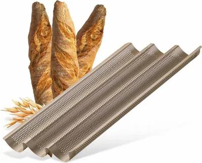 Immagine prodotto di Zenker 7314, Stampo per baguette, rettangolare, 230 °C, 1 pz.