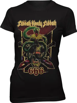 Obrázok produktu pre Tričko Black Sabbath Bloody Sabbath 666 Schädel Schlange Ozzy Osbourne