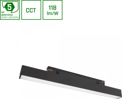 Produktbild von LINE S LED Stromschienenstrahler 48V 8W CCT Schwarz