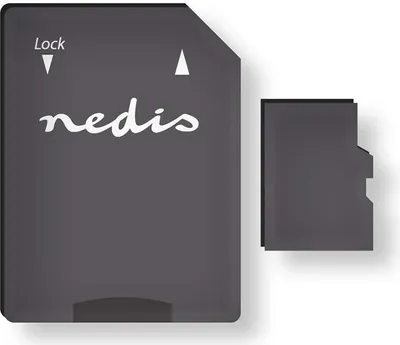 Produktbild von Nedis microSD-Speicherkarte - microSDXC - 64 GB - Schreibegeschwindigkeit: 45 MB/s - Lesegeschwindigkeit: 100 MB/s - UHS-I - SD Adapter enthalten