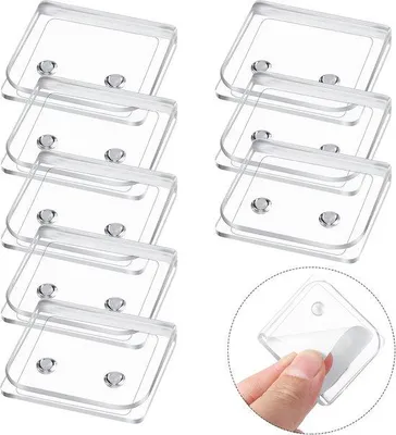 Productafbeelding van 8-delige transparante badkamerclips om waterophoping in de muur te voorkomen