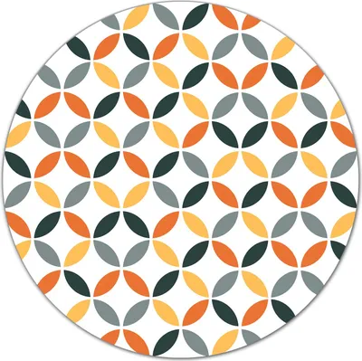 Produktbild von Glas-Herdabdeckplatte Glaskeramikkochfeld-Abdeckung Schneideplatten - 40 cm - Orange Geometrische