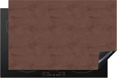 Produktbild von KitchenYeah© Herdabdeckplatte Leder - Rot - Tiere , 81x52cm, Küche Deko, Glaskeramikkochfeld Herdabdeckung, Abdeckplatte fùr Kochfeld