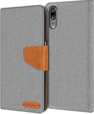 Zdjęcie produktu dla Pokrowiec na telefon Huawei P20 Etui Wallet Flip Etui ochronne Pokrowiec materiałowy