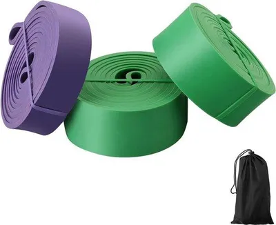 Produktbild von Famanu Widerstandsbänder Set - 3er Set für Krafttraining und Dehnübungen