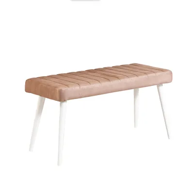 Obrázek produktu pro Skye Decor, lavička Stormi - bílá, kámen, lavička, bílá, KOV, 100 x 39 x 48 cm