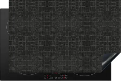 Produktbild von KitchenYeah© Herdabdeckplatte Leder - Textur - Tierhaut , 80x52cm, Küche Deko, Glaskeramikkochfeld Herdabdeckung, Abdeckplatte fùr Kochfeld