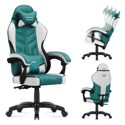 Produktbild von Huzaro Force 2.7 Gaming Stuhl Velours Grün Ergonomisch Wippfunktion bis 140 kg