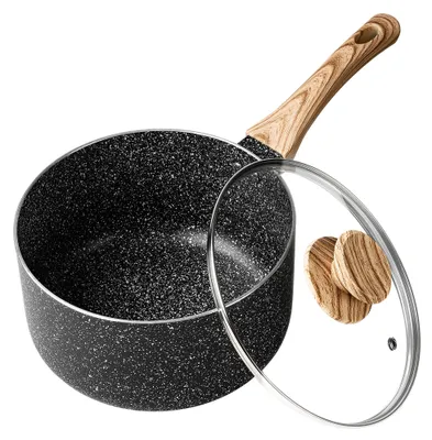 Produktbild von MICHELANGELO Stielkasserolle, 2,8 l, Granit-Antihaftbeschichtung