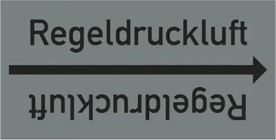 Produktbild von Dreifke® Rohrleitungsband Regeldruckluft, DIN 2403, ab Ø 15mm, grau/schwarz, ...