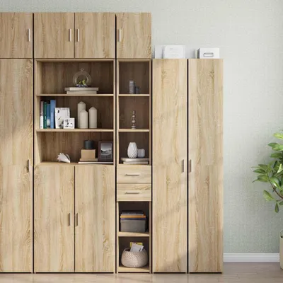 Obrázok produktu pre vidaXL Úzka vysoká skrinka Sonoma dub 30x42,5x225 cm Materiál na báze dreva