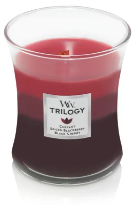 Produktbild von WoodWick Trilogy-Duftkerze im Sanduhrglas, Sun-Ripened Berries