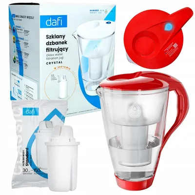 Obrázok produktu pre Karafka na filtráciu vody Dafi Crystal, objem 2 litre, s LED indikátorom a filtrom Dafi Classic