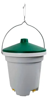 Produktbild von Hängetränke mit 3 Nippeln für Geflügel, 12 Liter, für 14 Hühner