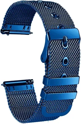 Immagine prodotto di BRACCIALE BLU UNIVERSALE IN ACCIAIO INOXIDABILE, DESIGN ELEGANTE, 20 mm