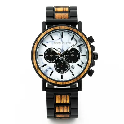 Produktbild von Edenhölzer Holzuhr Herren Armbanduhr Bangka ED091-022
