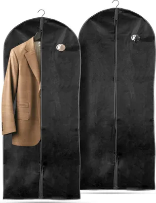 Produktbild von 2x Kleidersack für Kleidung, Anzug, Hemd, Mantel, Kleid, Schutzhülle